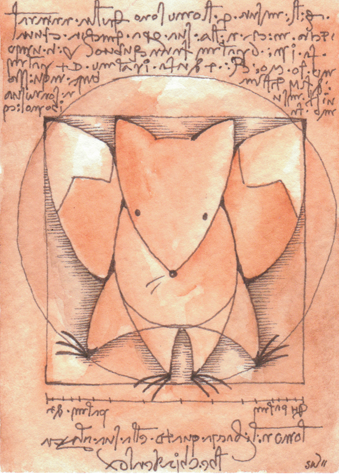 The Vitruvian Chickenfox ATC