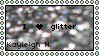 Silver Glitter Stamp