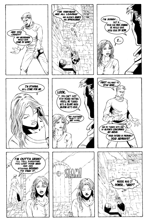 Gloom Issue One Page Three by patrickstrange