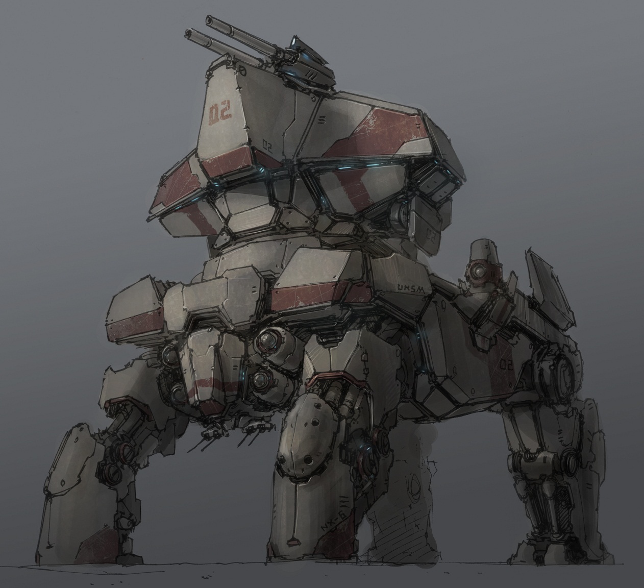 4 feet mech by ProgV on DeviantArt