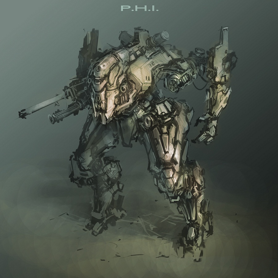 daily mech painting