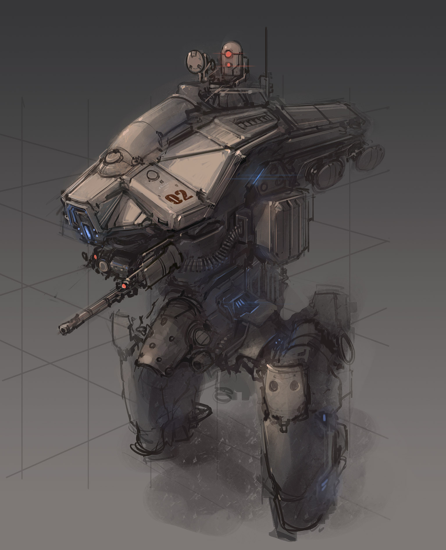 daily mech painting