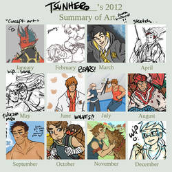 tsunhero's art summary  2012