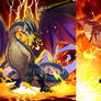 Black Dragon Fatalis and Rathalos King of the Skie