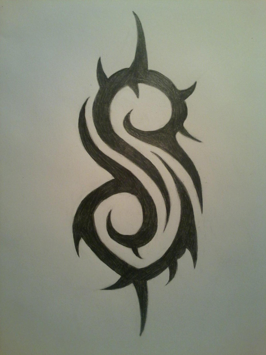 How To Draw The Slipknot Symbol, Step By Step, Drawing Guide, By Dawn - Dragoart