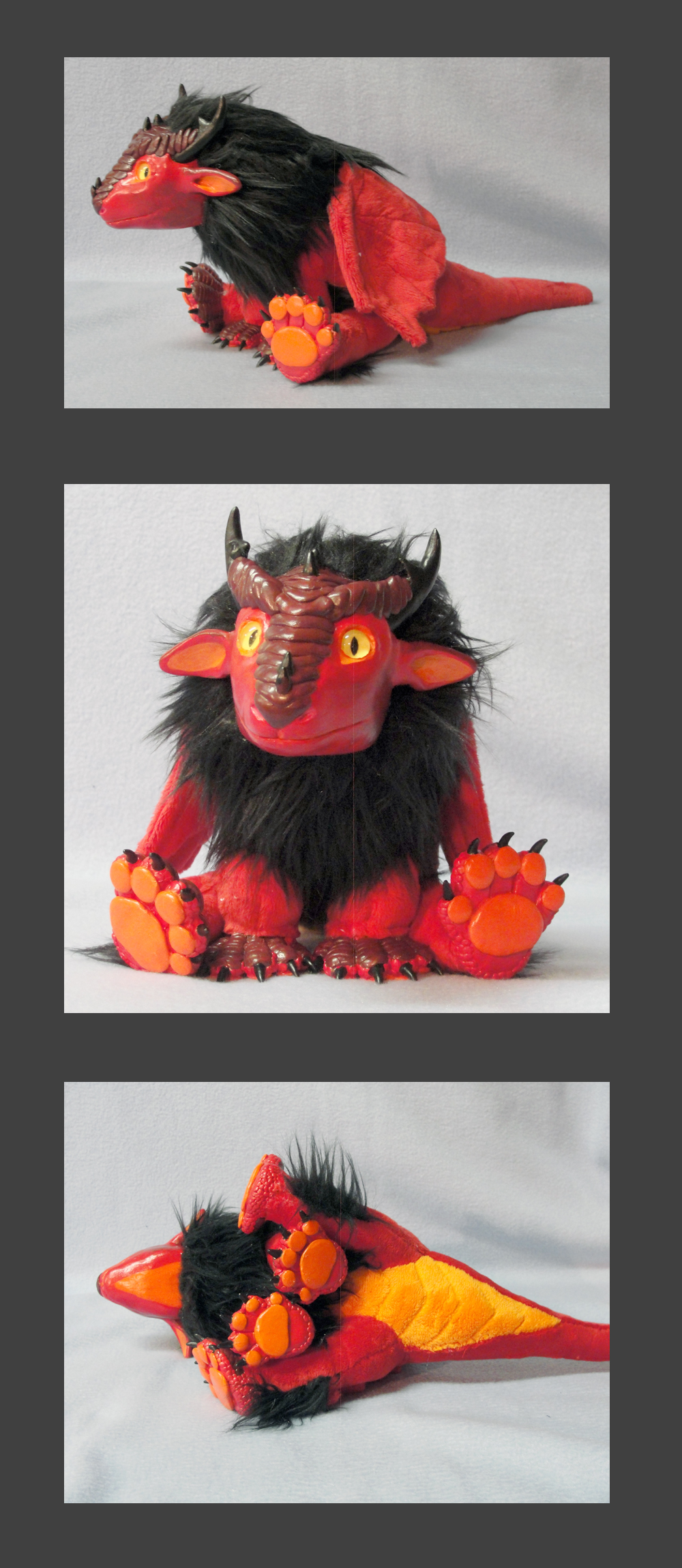 Baby red dragon doll