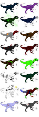 dino adoptable set 2 OPEN