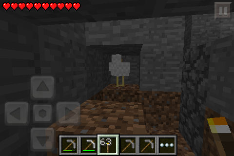 why is a chickin in my mine?