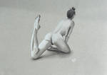 Full Figure Charcoal drawing by Ptero-Pterodactylus