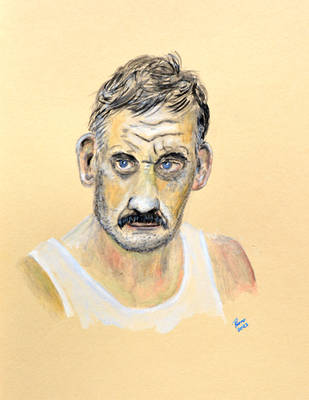 Gouache Portrait - Random Guy