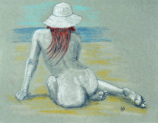 On the beach