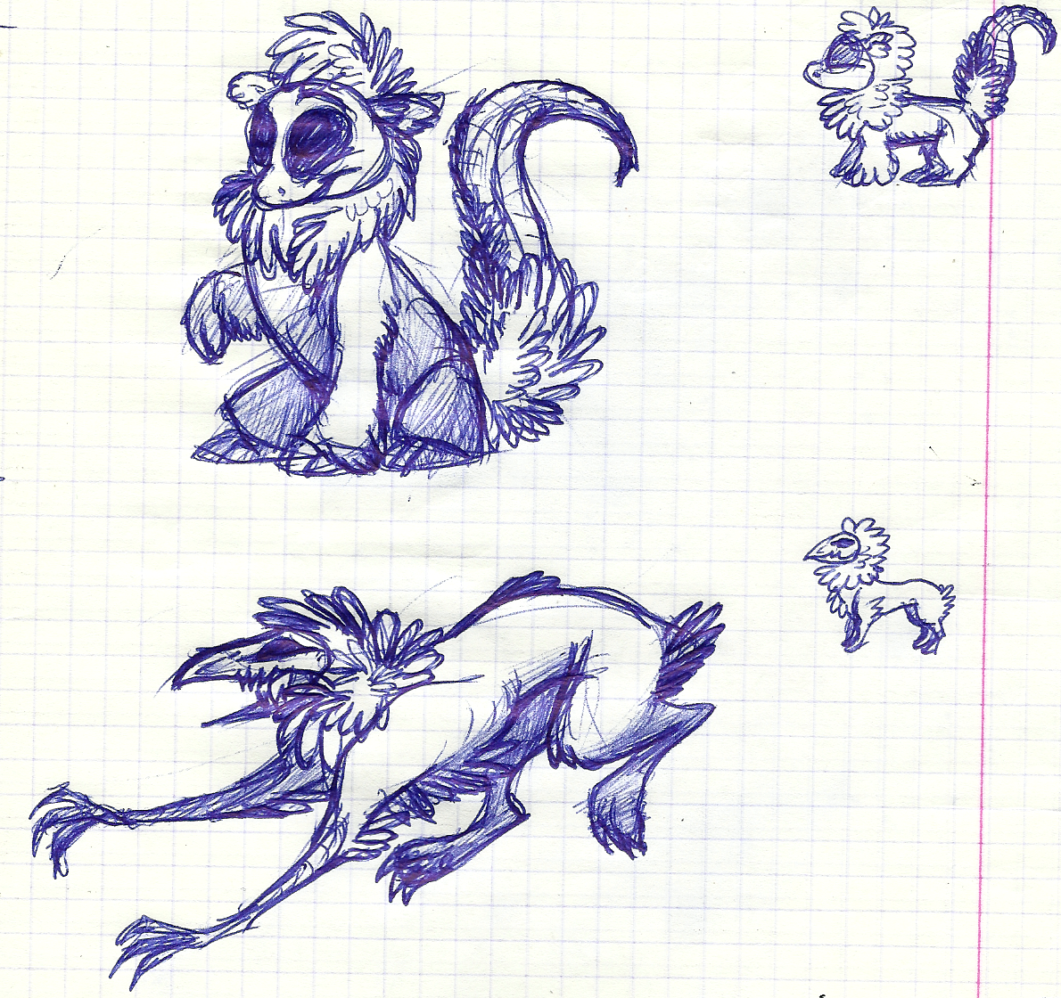 Monsters in a notebook