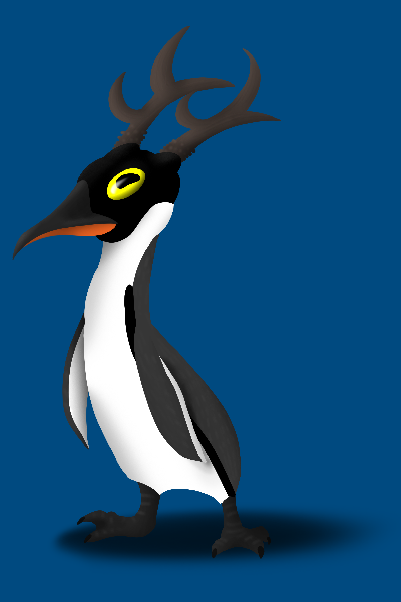 Penguin with horns