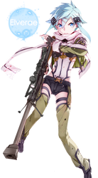 Sinon Gun Gale Online Render