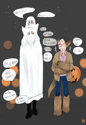 Person of Interest-Nathan/Will/Harold Halloween by monster3x
