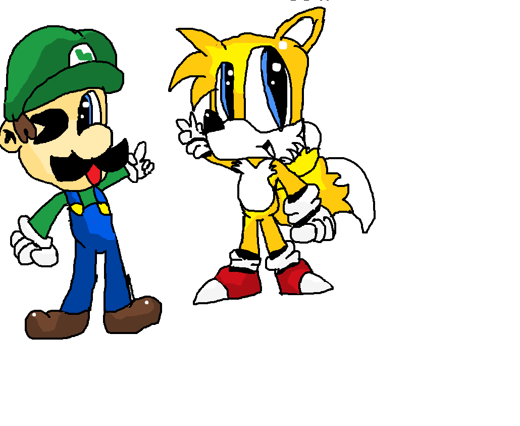 Classic Tails and Modern Luigi by IceLucario20xx on DeviantArt