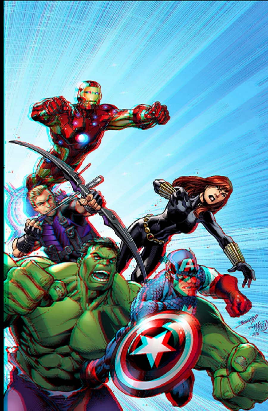 Avengers Assemble 3D Anaglyph