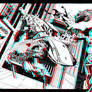 Nick Fury 3D Anaglyph
