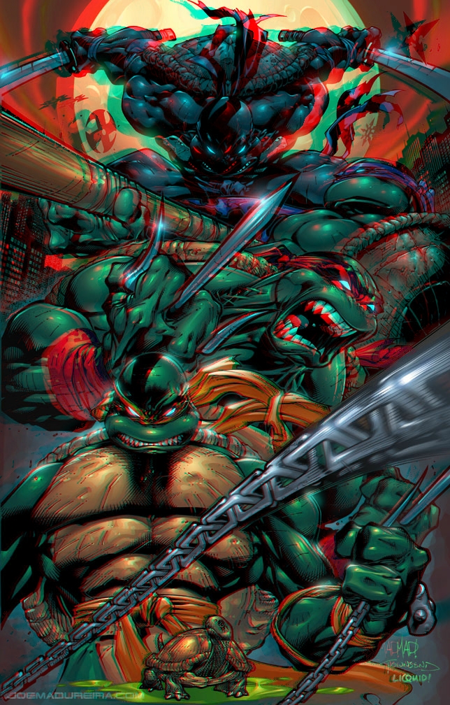 TMNT by Joe Madureira 3D Anaglyph