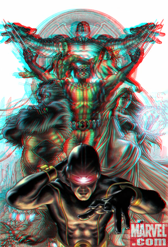 Astonishing X-Men 3D Anaglyph 2