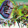 X-Men and Teen Titans in 3D Anaglyph