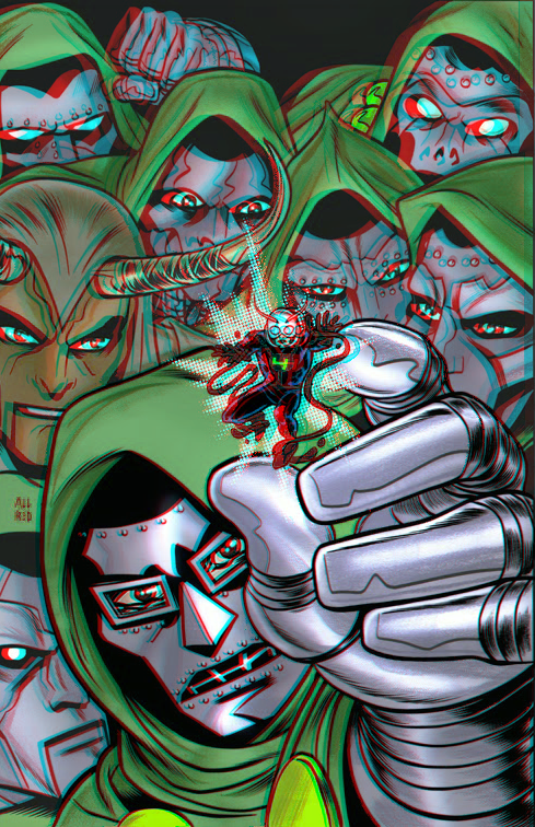 Ant-Man vs Doctor Doom in 3D Anaglyph