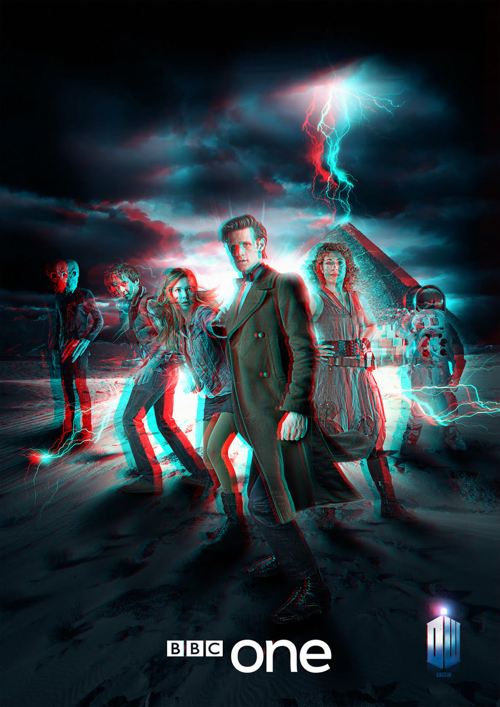 Doctor Who in 3D Anaglyph