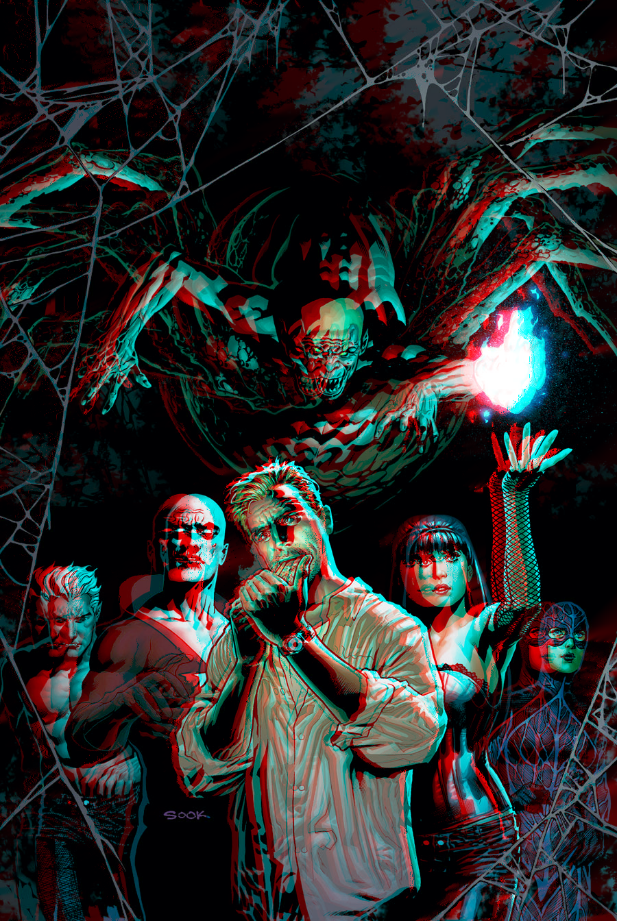 Justice League Dark in 3D Anaglyph