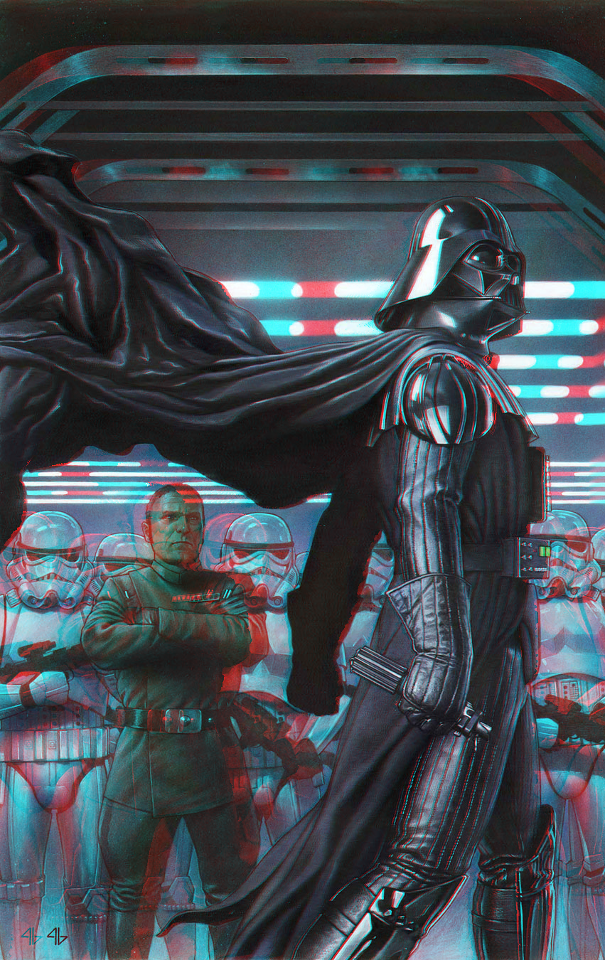 Darth Vader in 3D Anaglyph