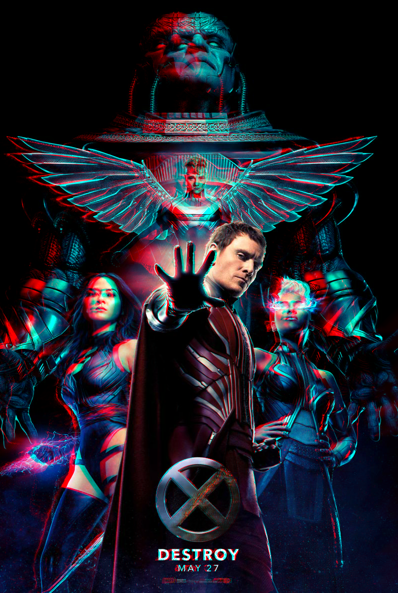 X-Men Apocalypse : Horsemen in 3D Anaglyph