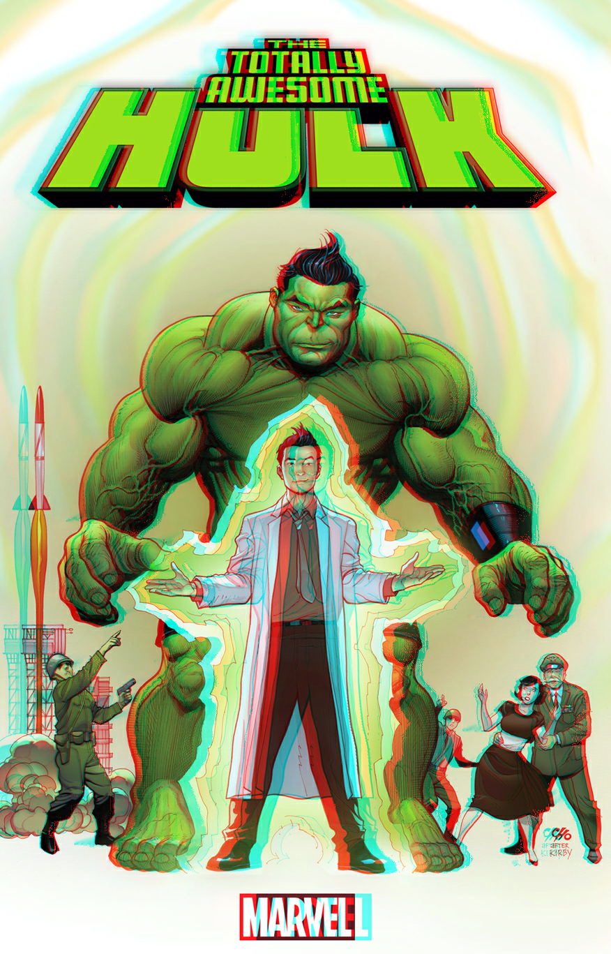 The Totally Awesome Hulk in 3D Anaglyph