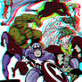 Marvel Characters by Jack Kirby in 3D Anaglyph