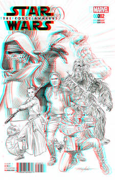 Star Wars The Force Awakens by Mike Mayhew in 3D