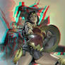 DC's Trinity by Clay Mann in 3D Anaglyph