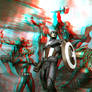 MCU Avengers by Adi Granov in 3D Anaglyph