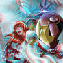Mary Jane in Iron Man armor in 3D Anaglyph