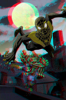 Spider-Man by Dan Panosian in 3D Anaglyph