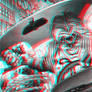 Joker and Robin in 3D Anaglyph