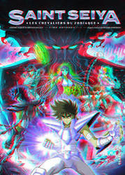 Saint Seiya by Jerome Alquie in 3D Anaglyph by xmancyclops