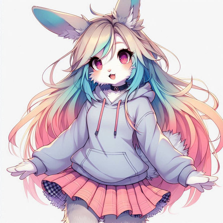 Bunny female character by feo11u on DeviantArt