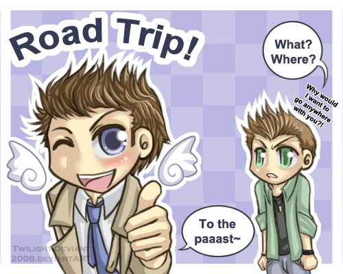 SPN: Road Trip with Castiel