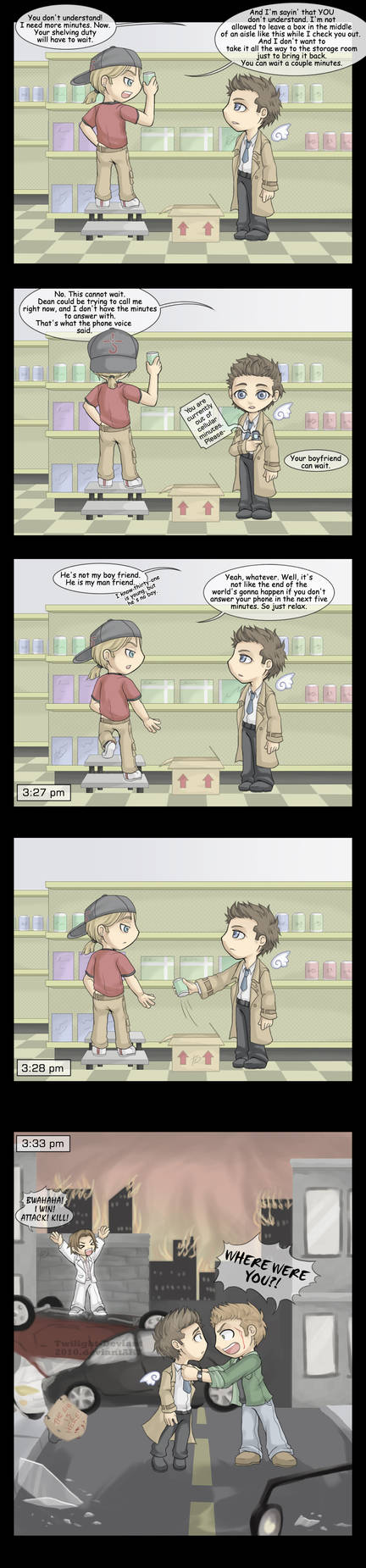 SPN: The End of...Minutes? by Twilight-Deviant
