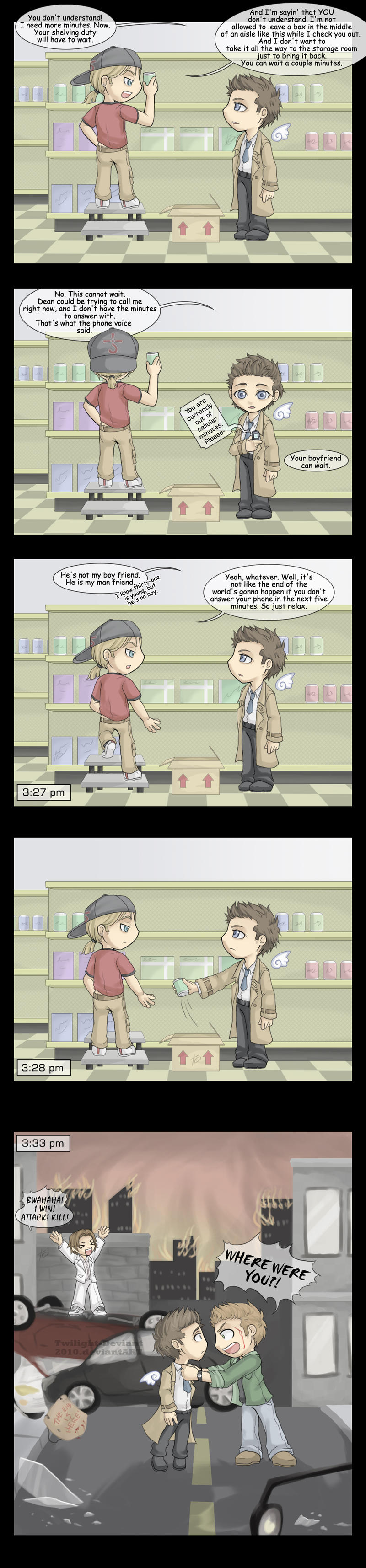 SPN: The End of...Minutes? by Twilight-Deviant