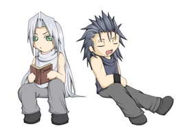 FFVII--Sephy and Zacky