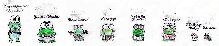 Keroppi and Friends by doraemon7681 on DeviantArt