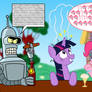 Pinkie n Bender. Digital conversation