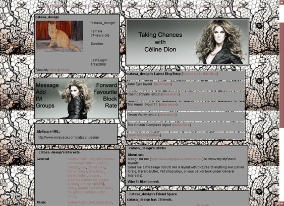 Celine Dion for MySpace 1