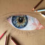 WIP .. Color Drawing Pencil Eye ..