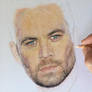 WIP .. Color Drawing ' Paul Walker ' .. RIP