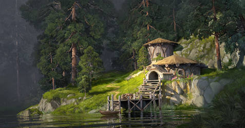 Hut in a woods by ReFiend
